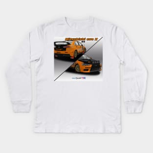 Mitsubishi evo X 05 R4 Kids Long Sleeve T-Shirt